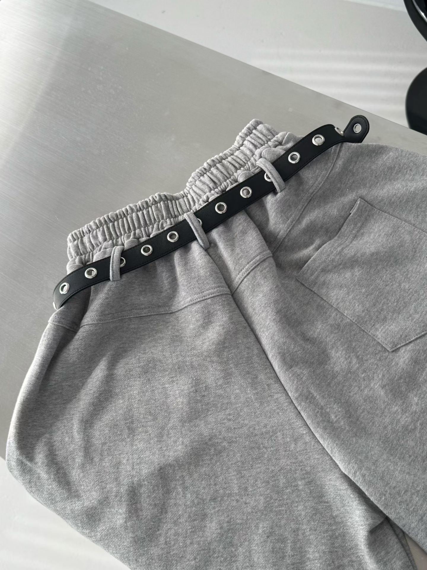 Cross Belt Bermuda Shorts
