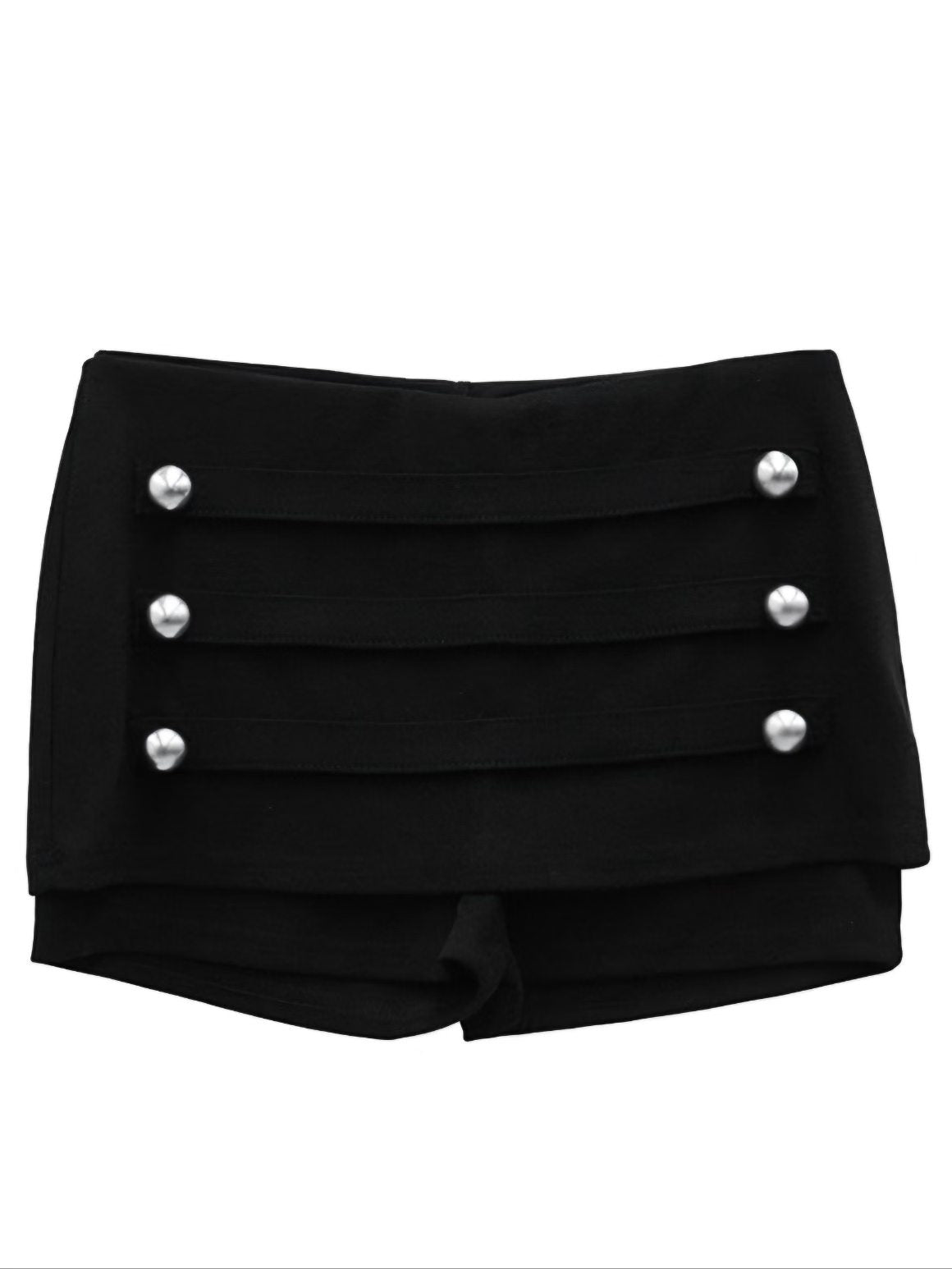 Triple Button Mini Skort