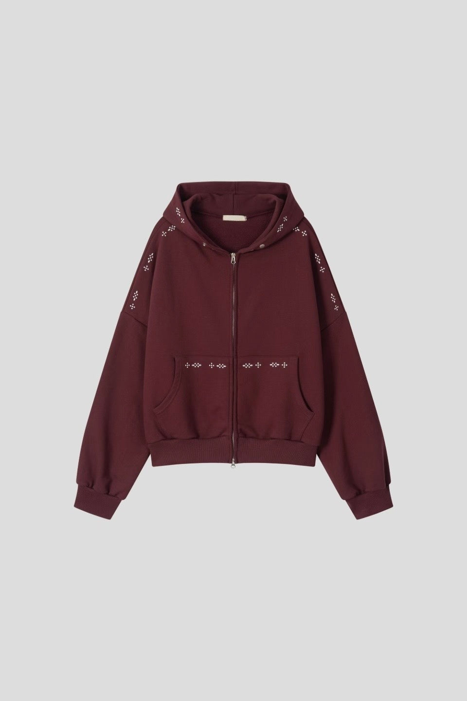 Stud Zip Hoodie