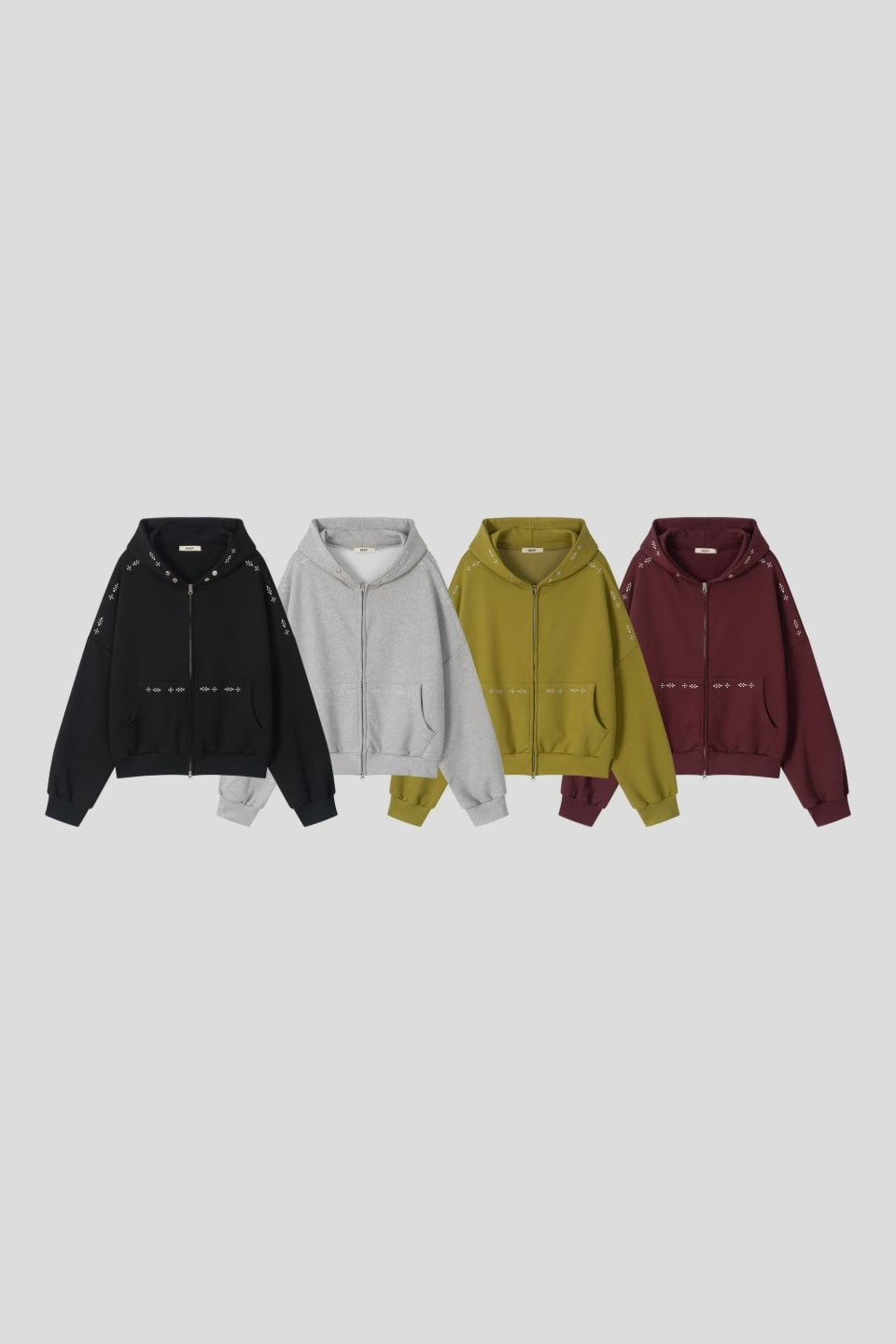 Stud Zip Hoodie
