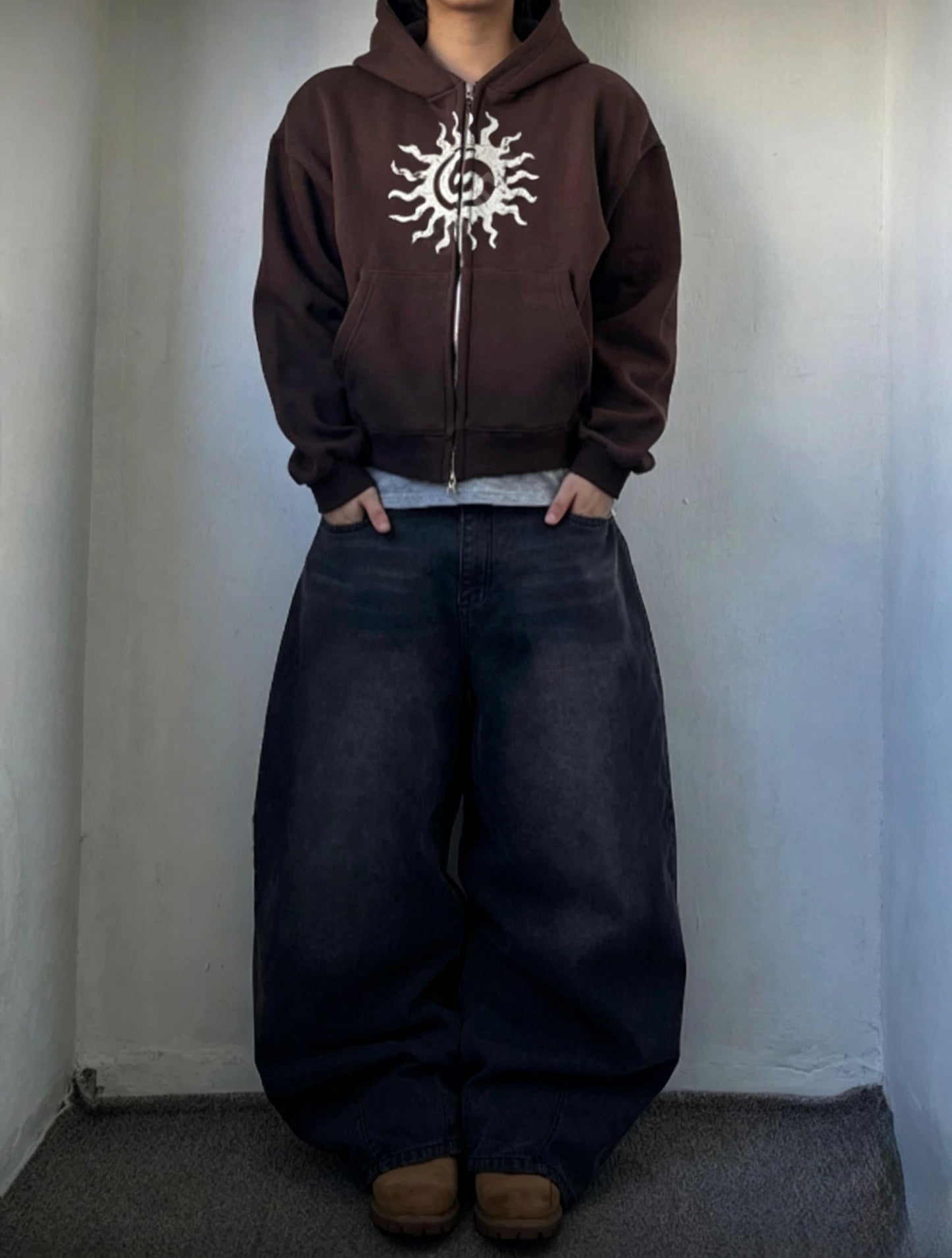 Sun Graphic Zip Hoodie