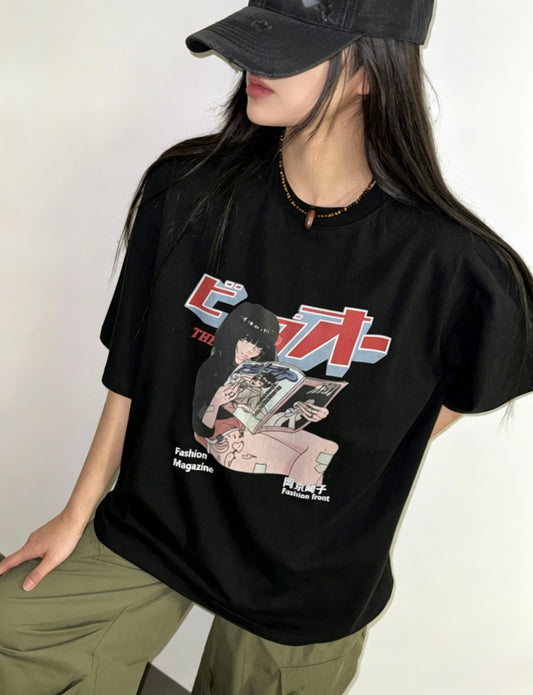 Retro Magazine Girl Tee