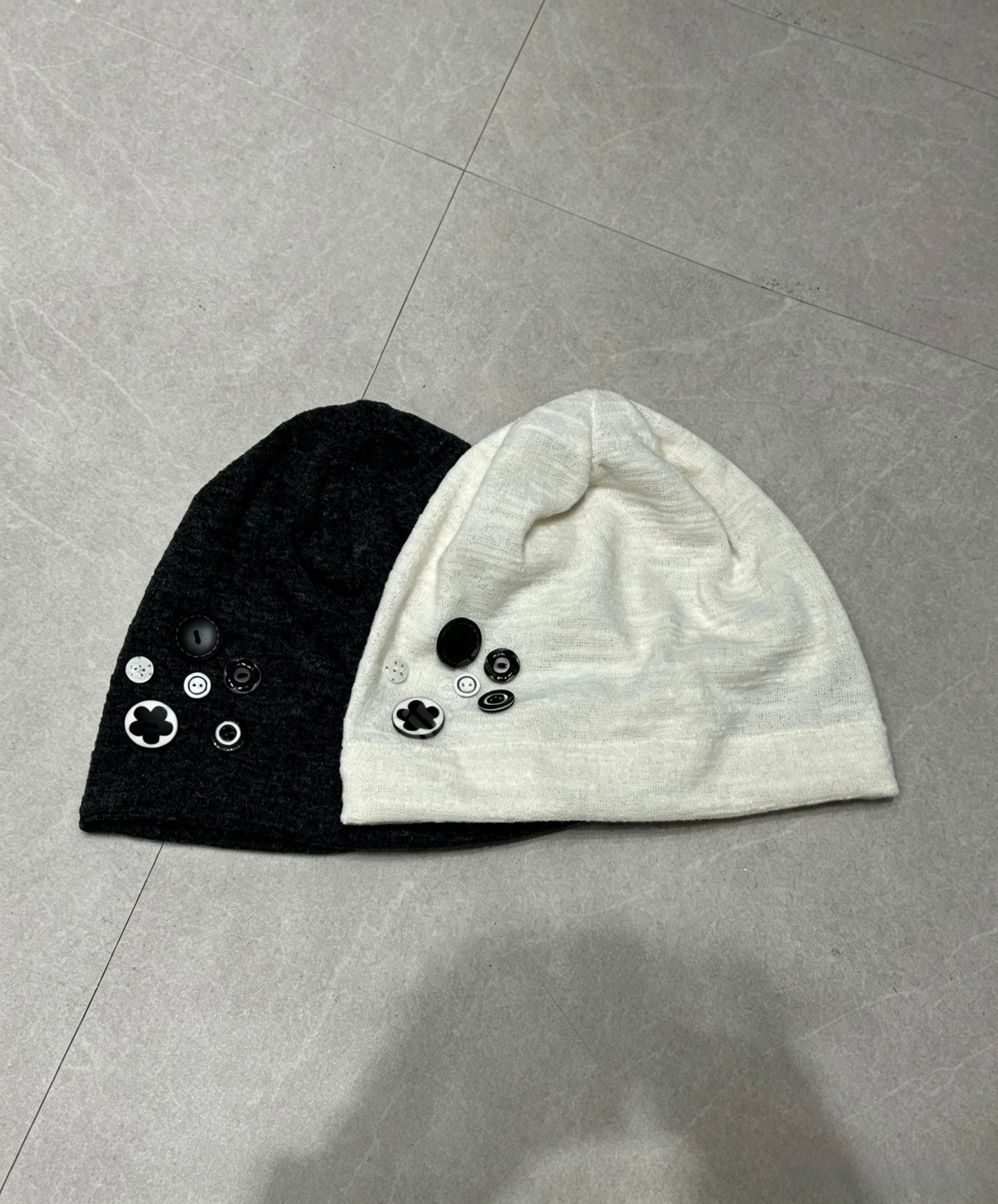 Button Knit Beanie