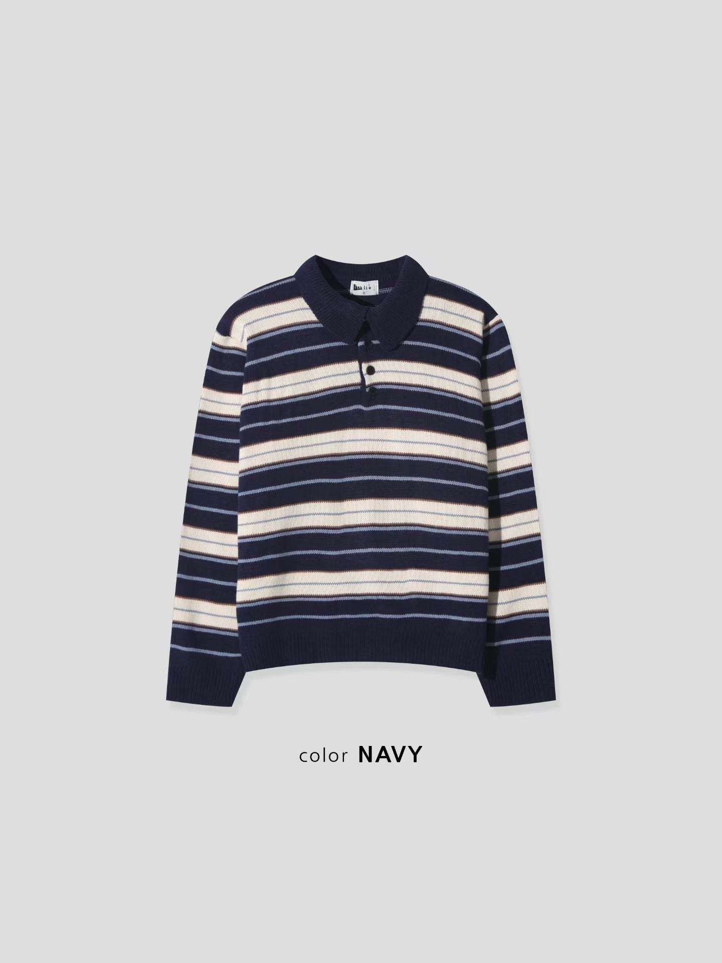 Striped Polo Knit
