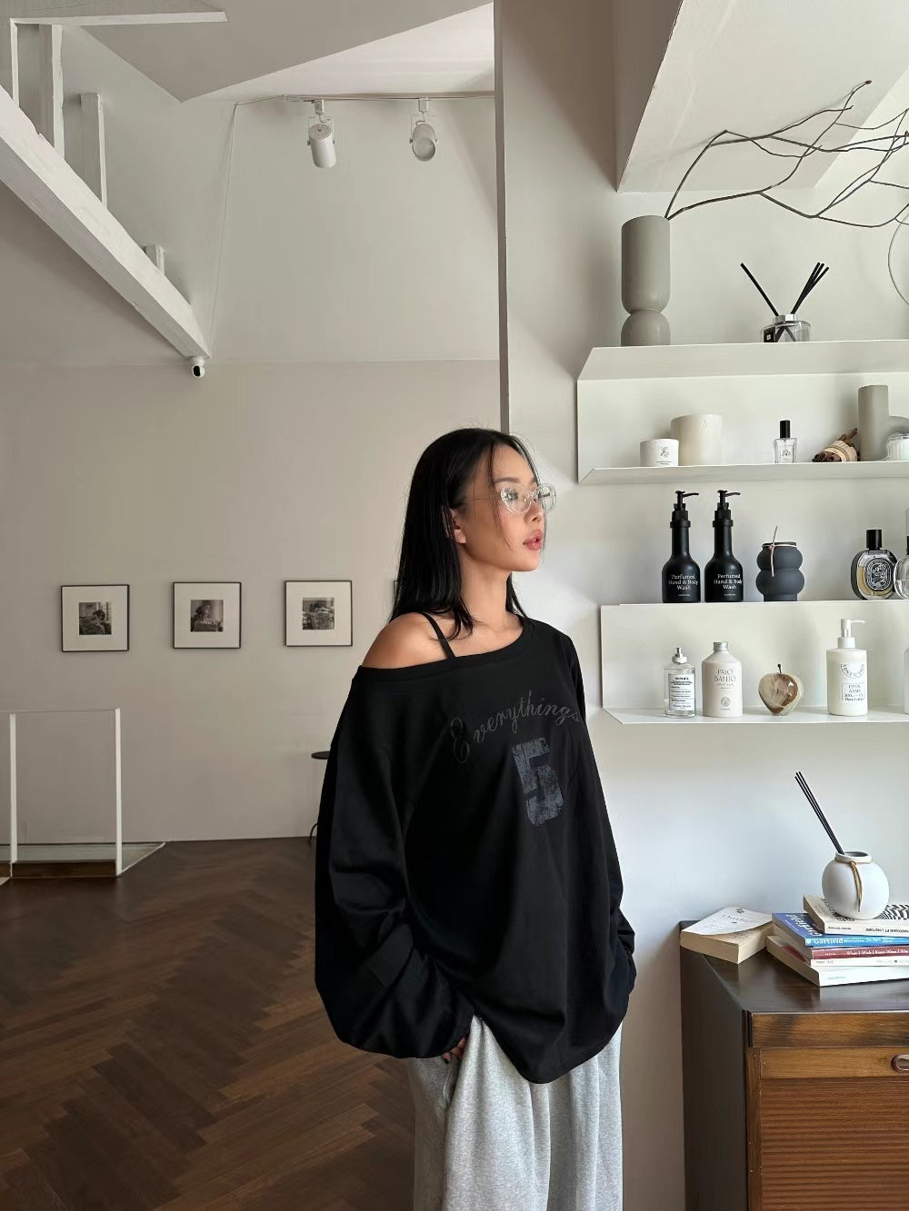 Multi-Style Cold Shoulder T-Shirt