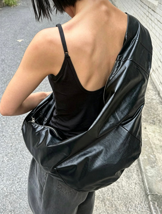 26FW Leather Shirt Crossbody Bag