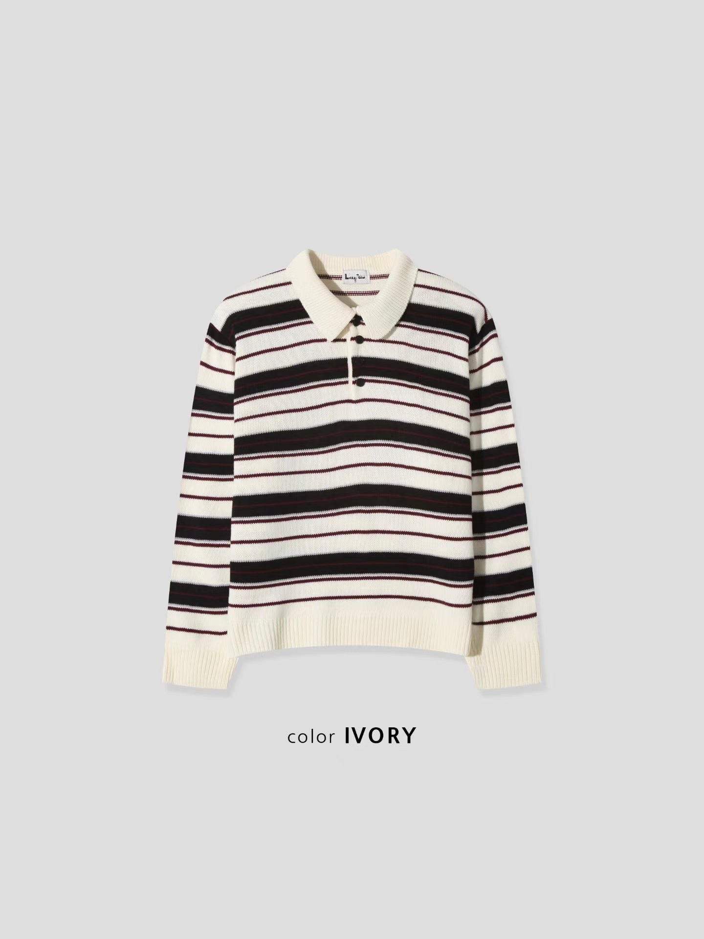Striped Polo Knit