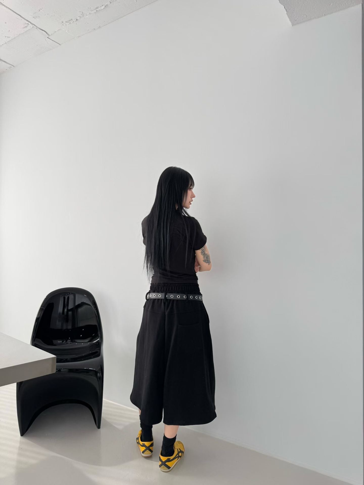 Cross Belt Bermuda Shorts