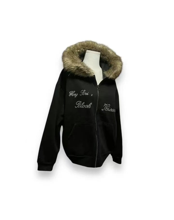 毛毛帽JACKET