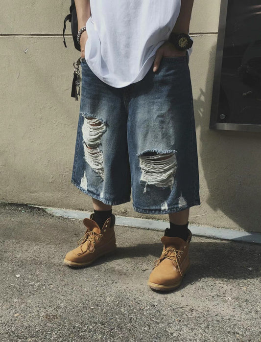 Ripped Baggy Bermudas