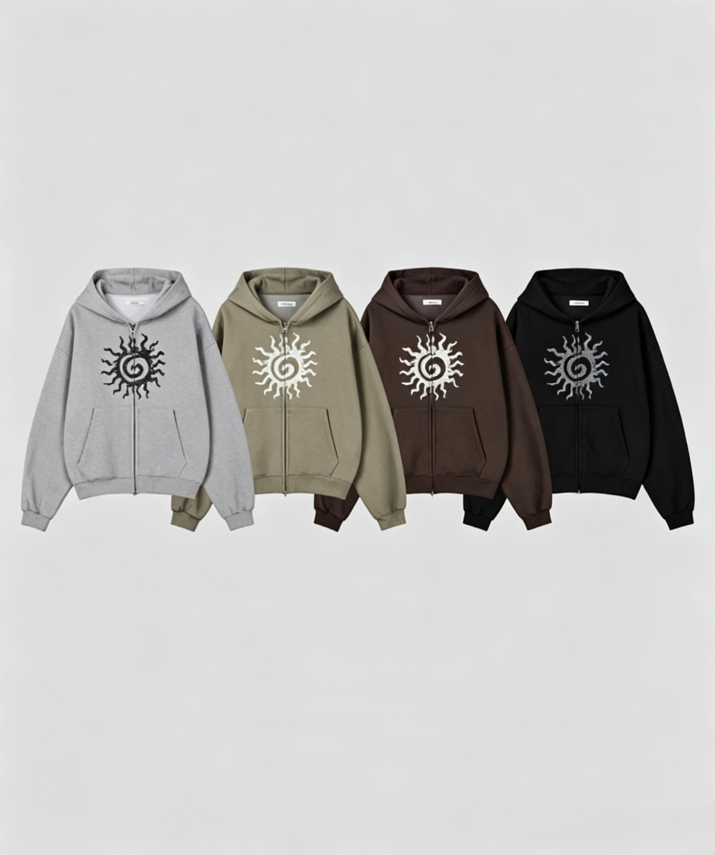 Sun Graphic Zip Hoodie