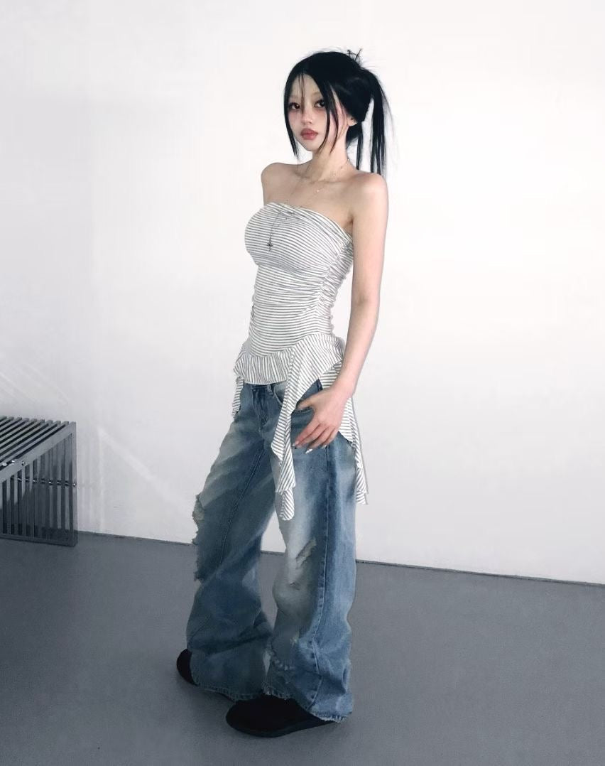 Striped Padded Tank Top