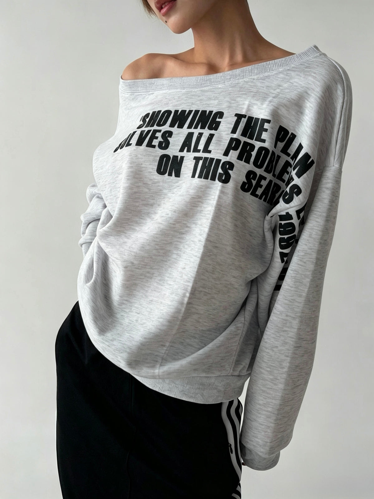 Letter Print Sweatshirt