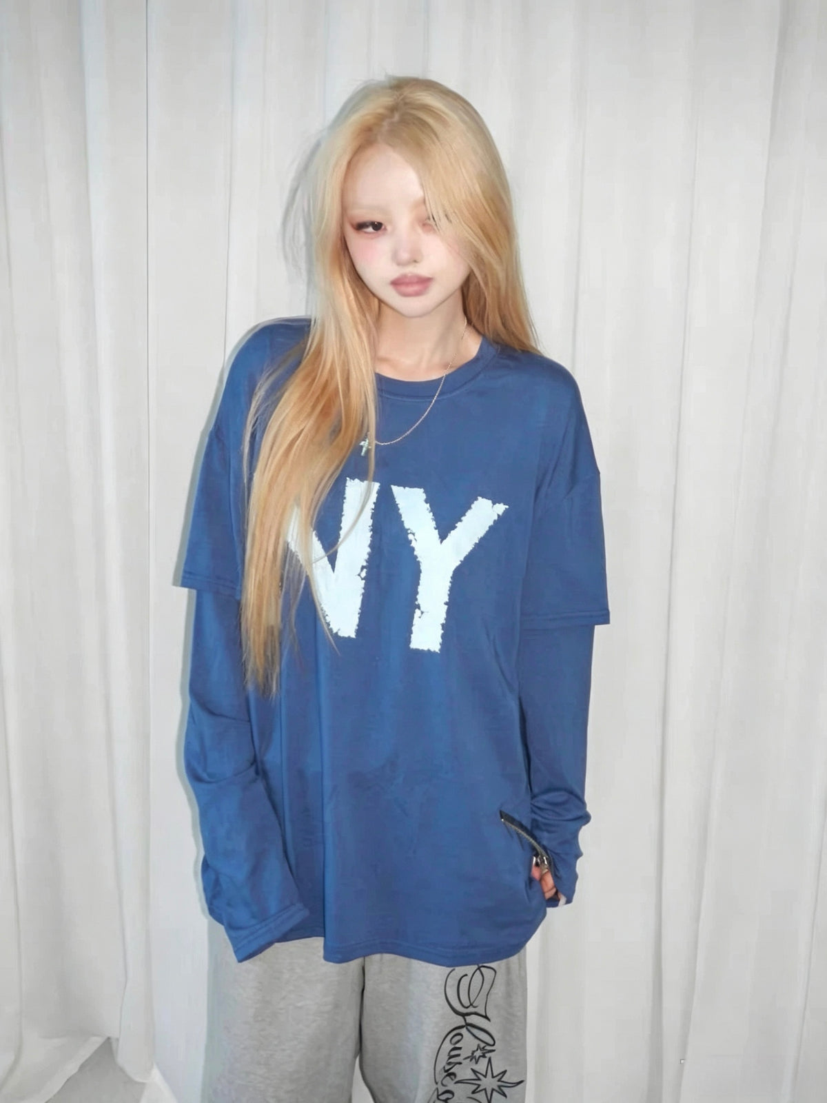NY Printed Oversized T-Shirt