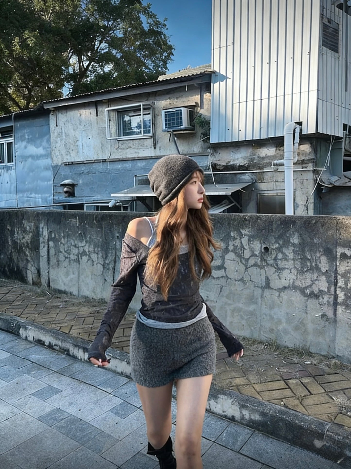 layered floral lace top