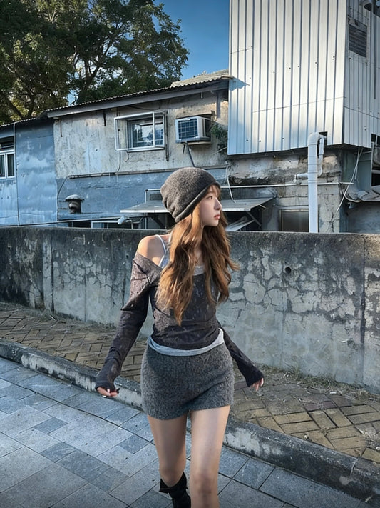 layered floral lace top