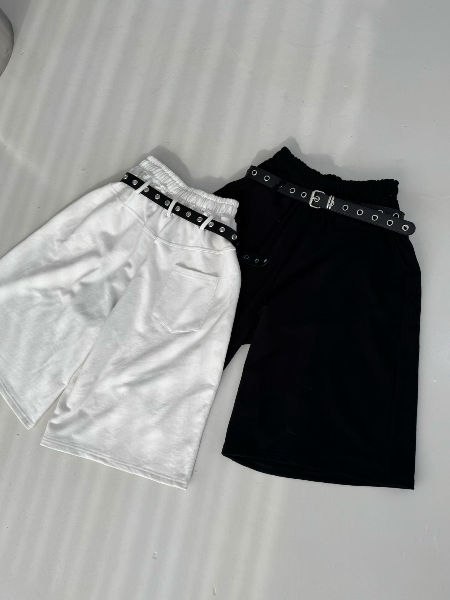 Cross Belt Bermuda Shorts