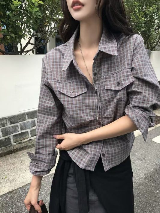 Wrinkled Plaid Shirt