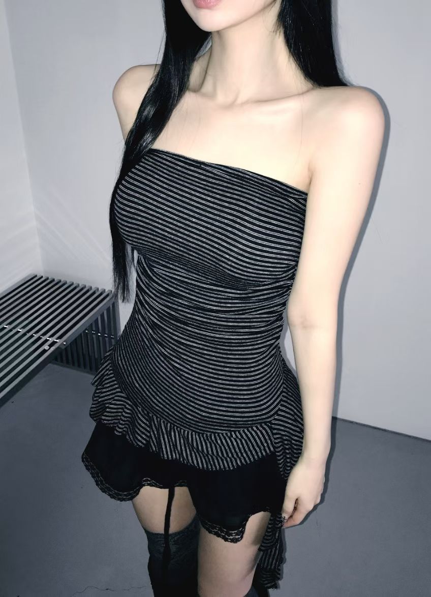 Striped Padded Tank Top