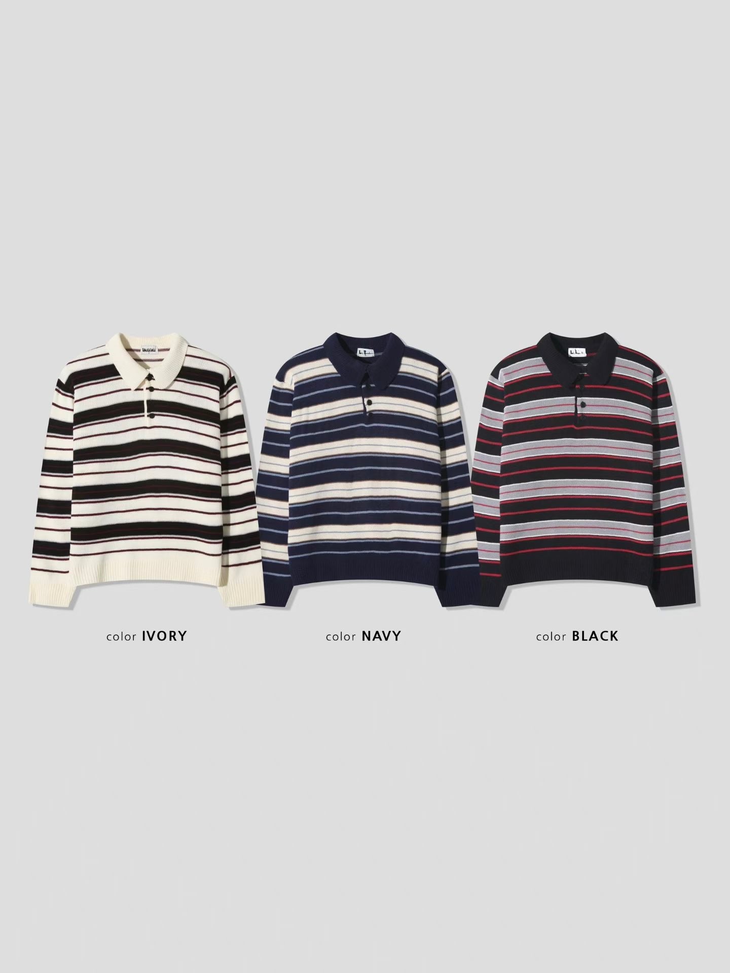 Striped Polo Knit