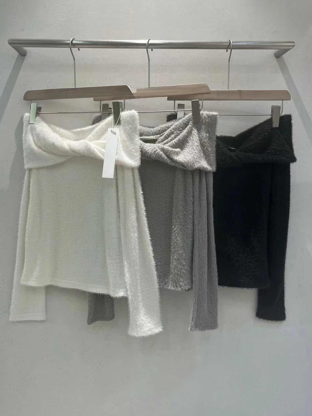 Off-Shoulder Knit Top