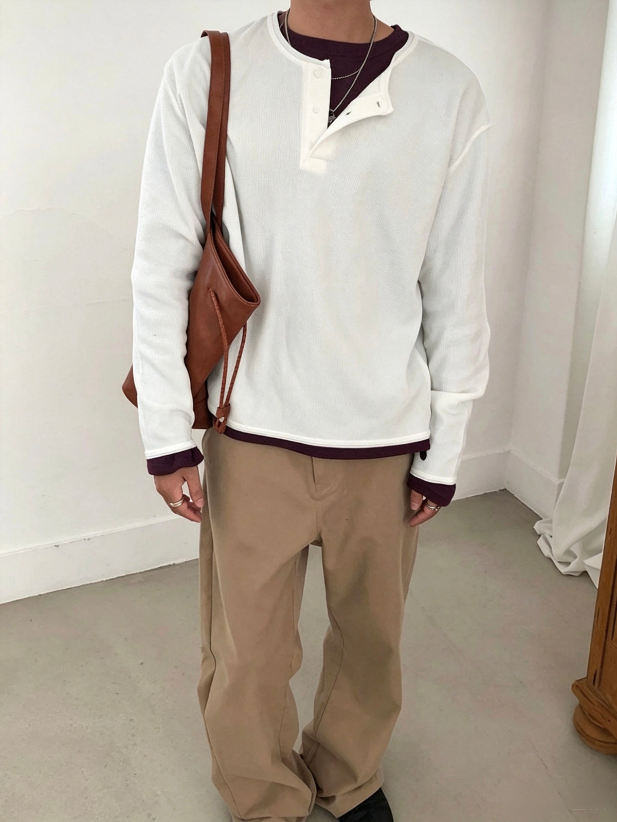 Washed Henley Tee