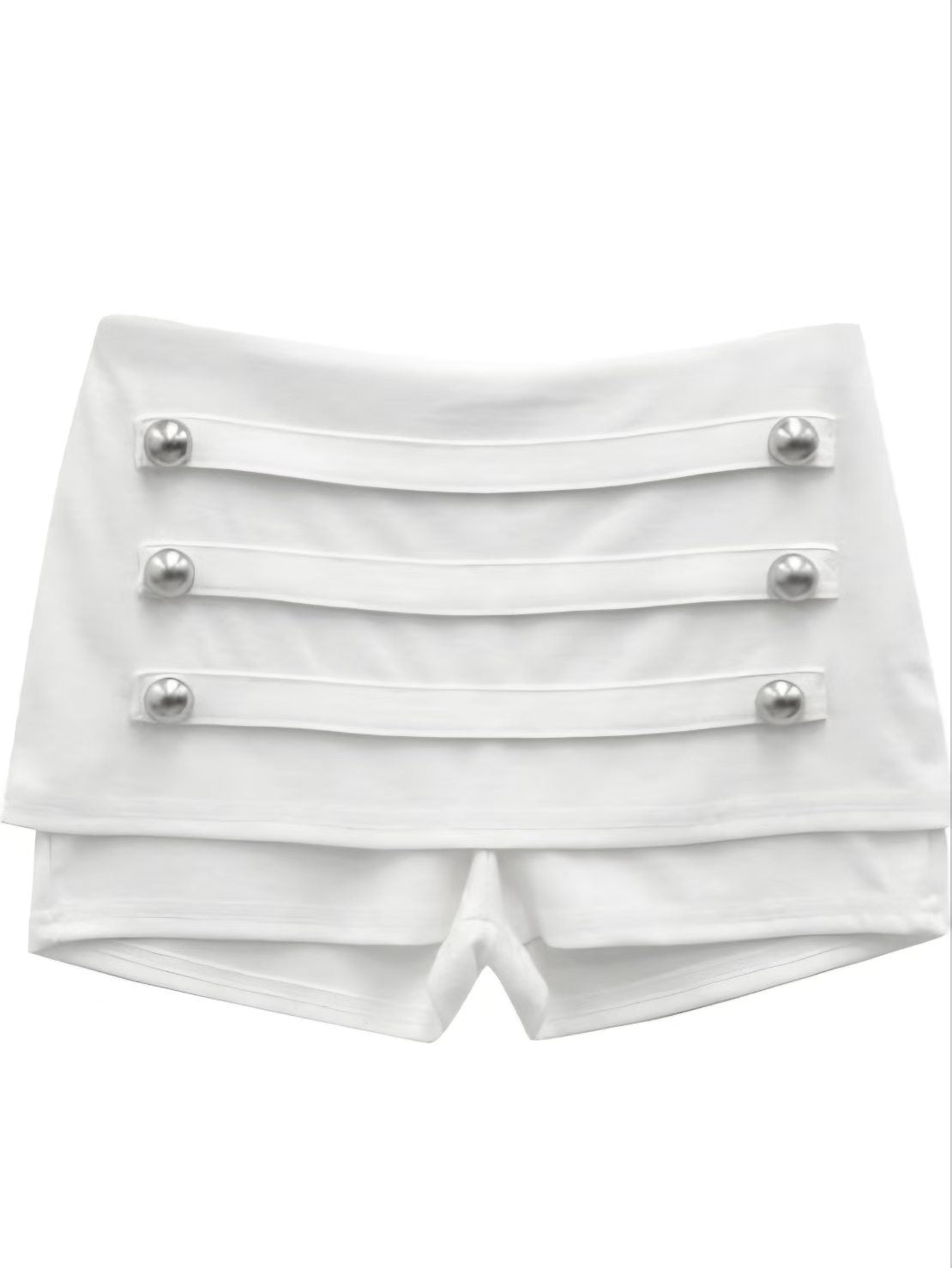 Triple Button Mini Skort