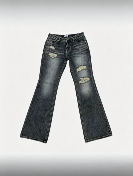 Low-Rise Flare Jeans