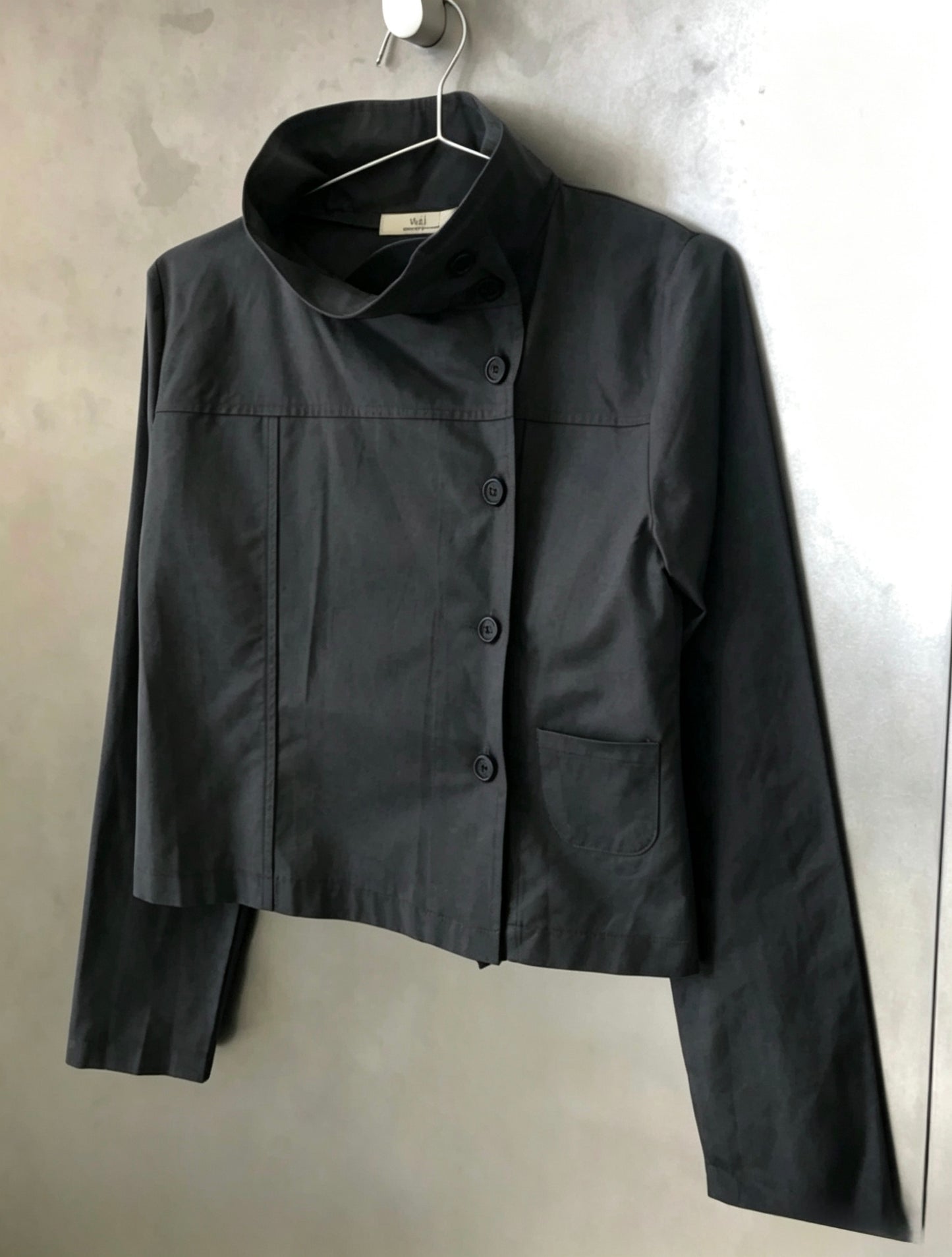 High Neck Button Jacket