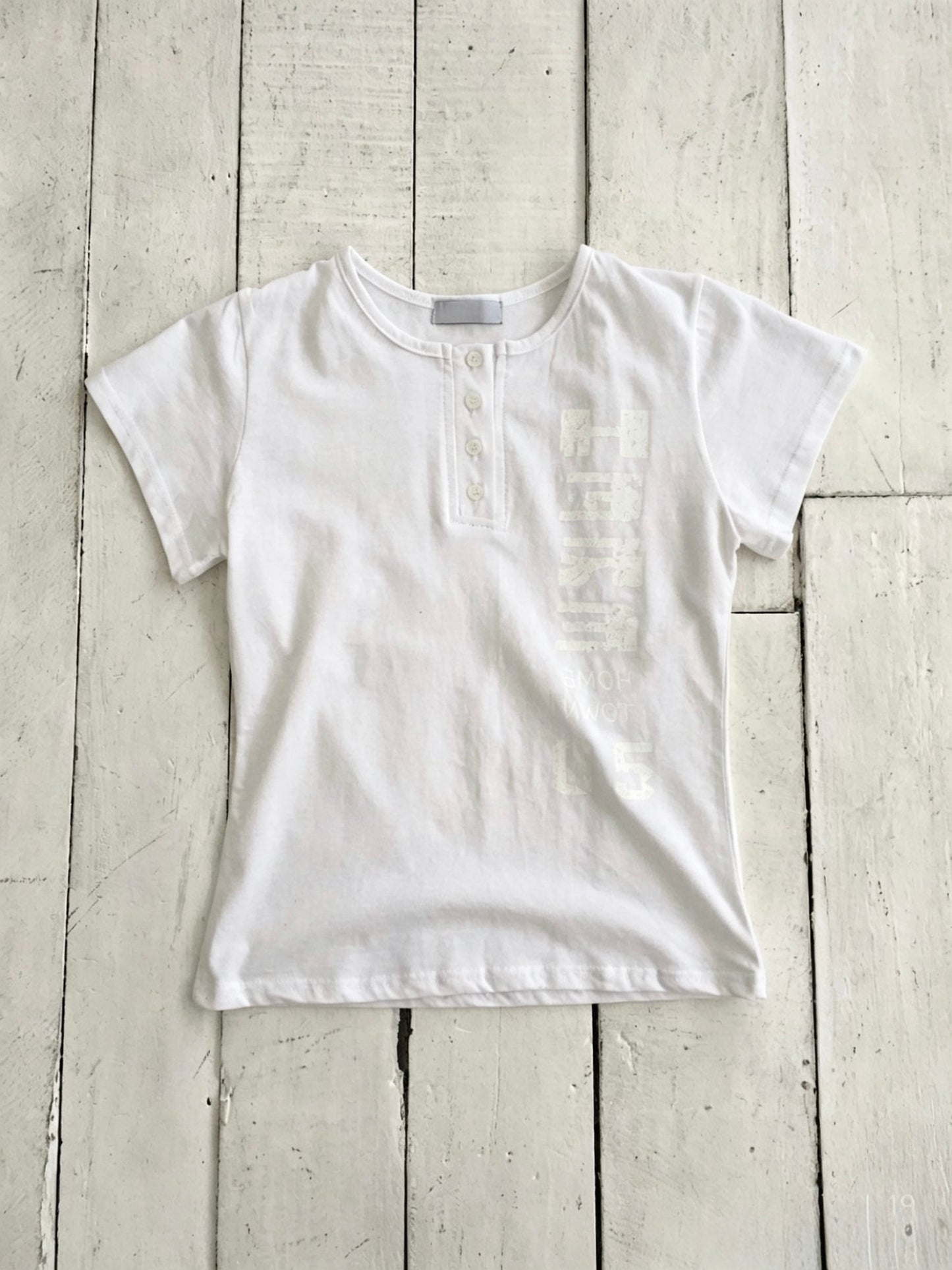 Henley-05 Side Print Tee