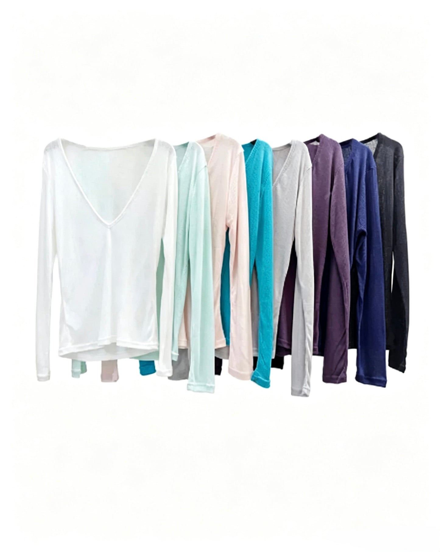 Deep V Sheer Top