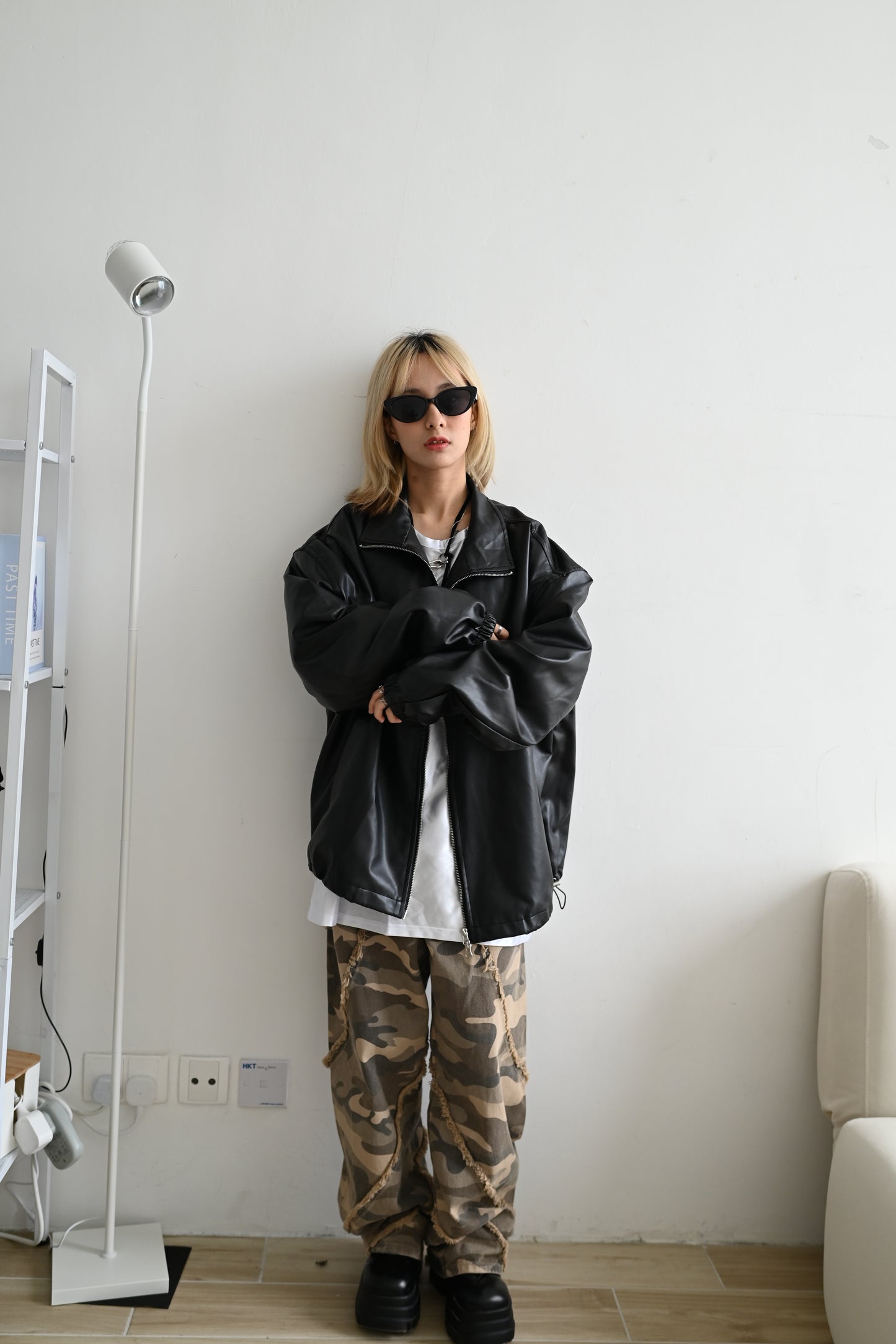 unisex leather jacket