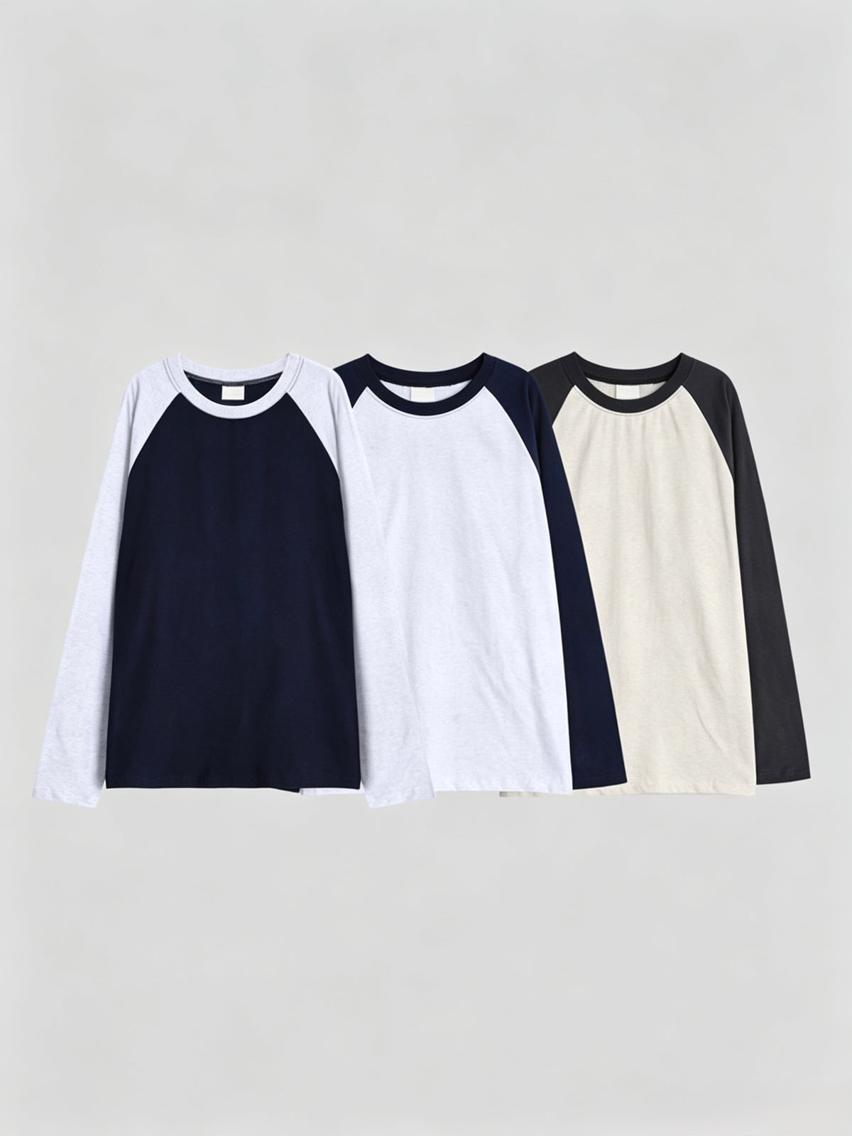 Color Block Raglan Long Sleeve Tee