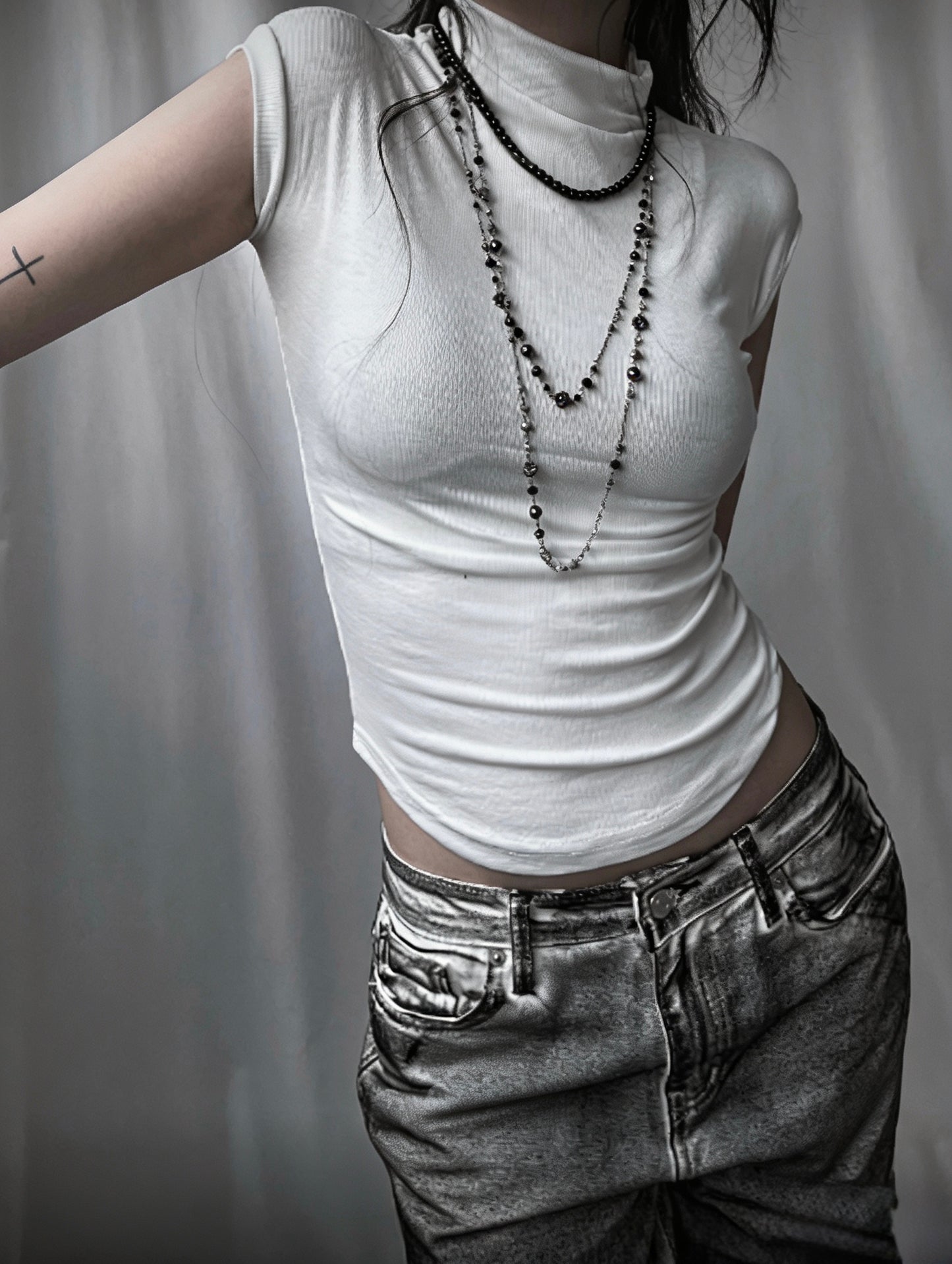 Fitted Sleeveless Top