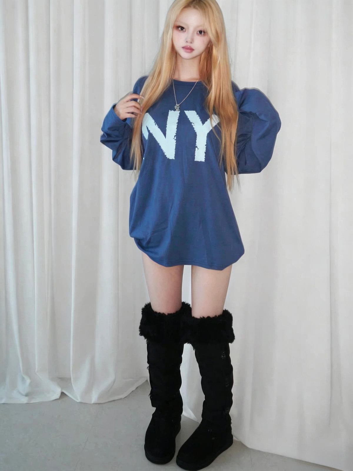 NY Printed Oversized T-Shirt