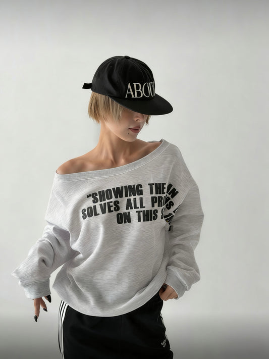 Letter Print Sweatshirt