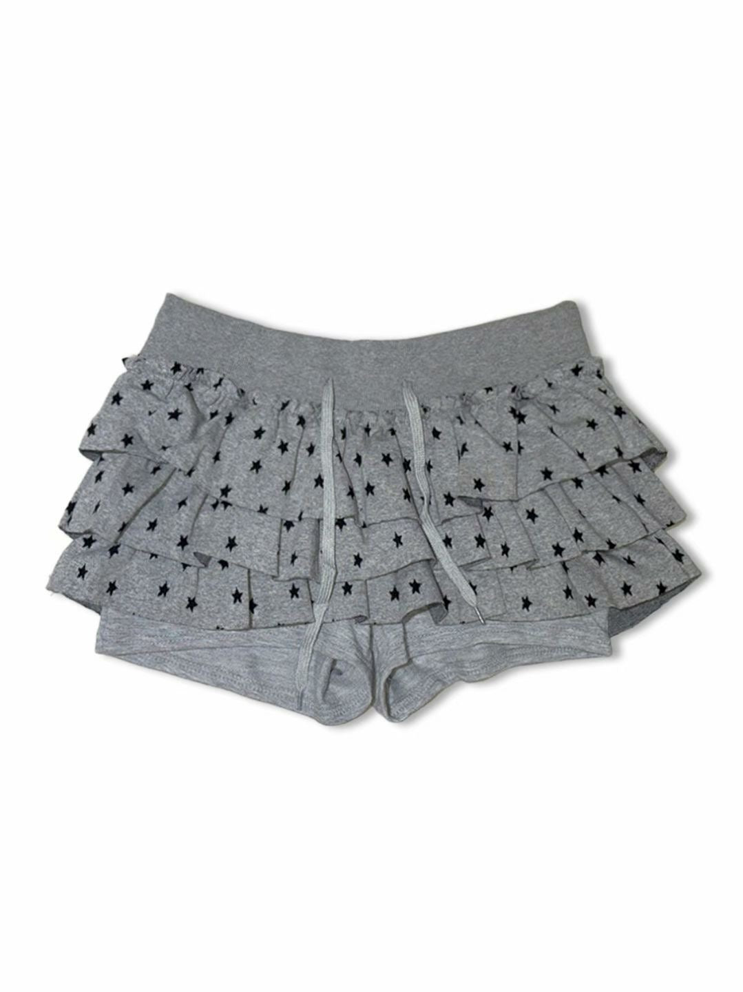 Star-Layered Mini Skirt