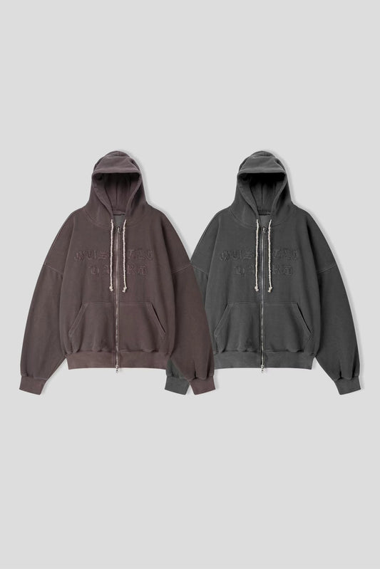 Embroidered Zip Jacket
