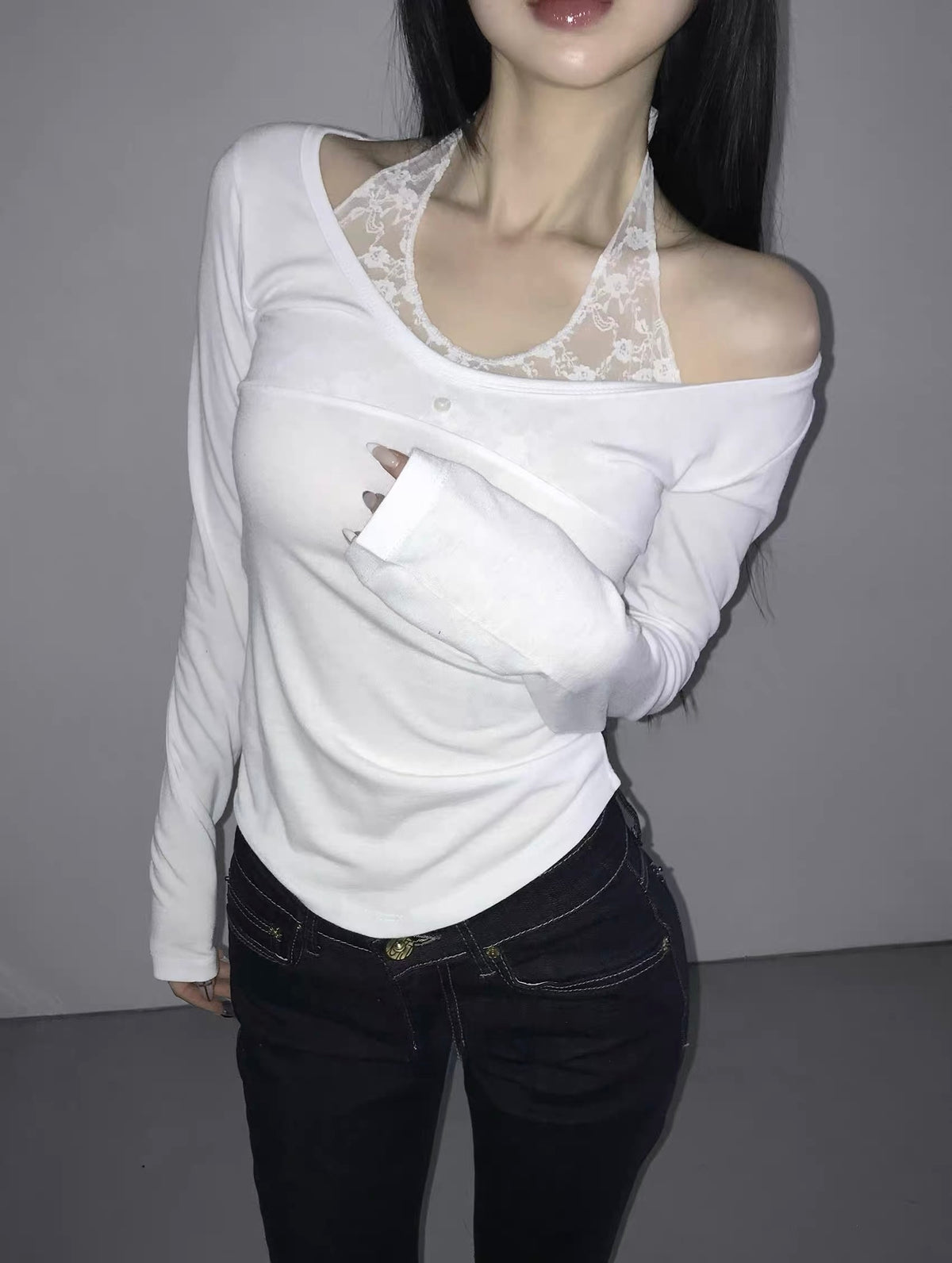 Lace Layered Top