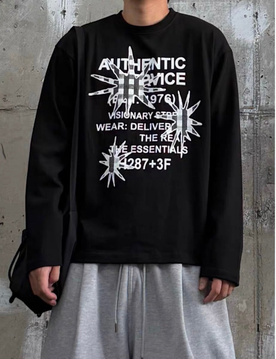 Vintage Crack Oversized LS Tee