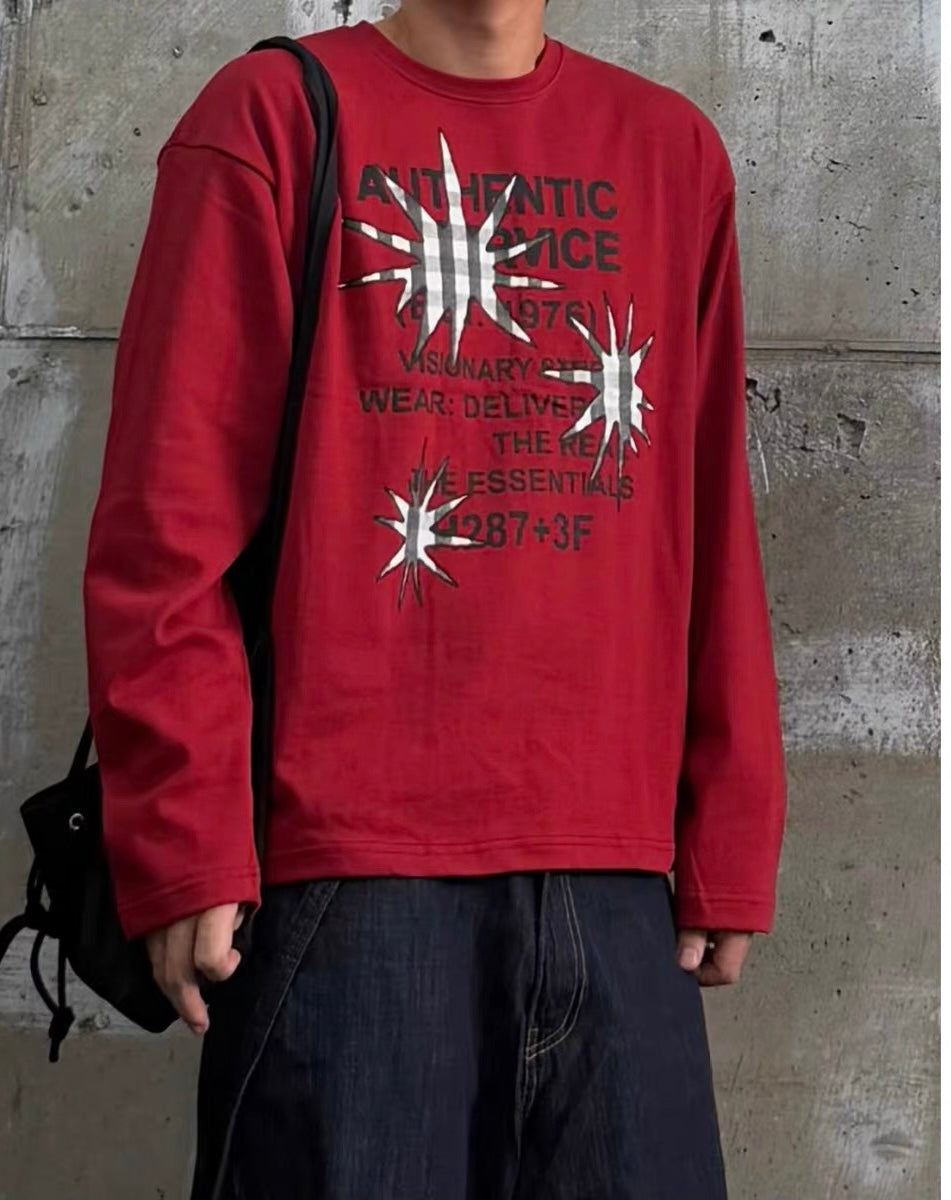 Vintage Crack Oversized LS Tee
