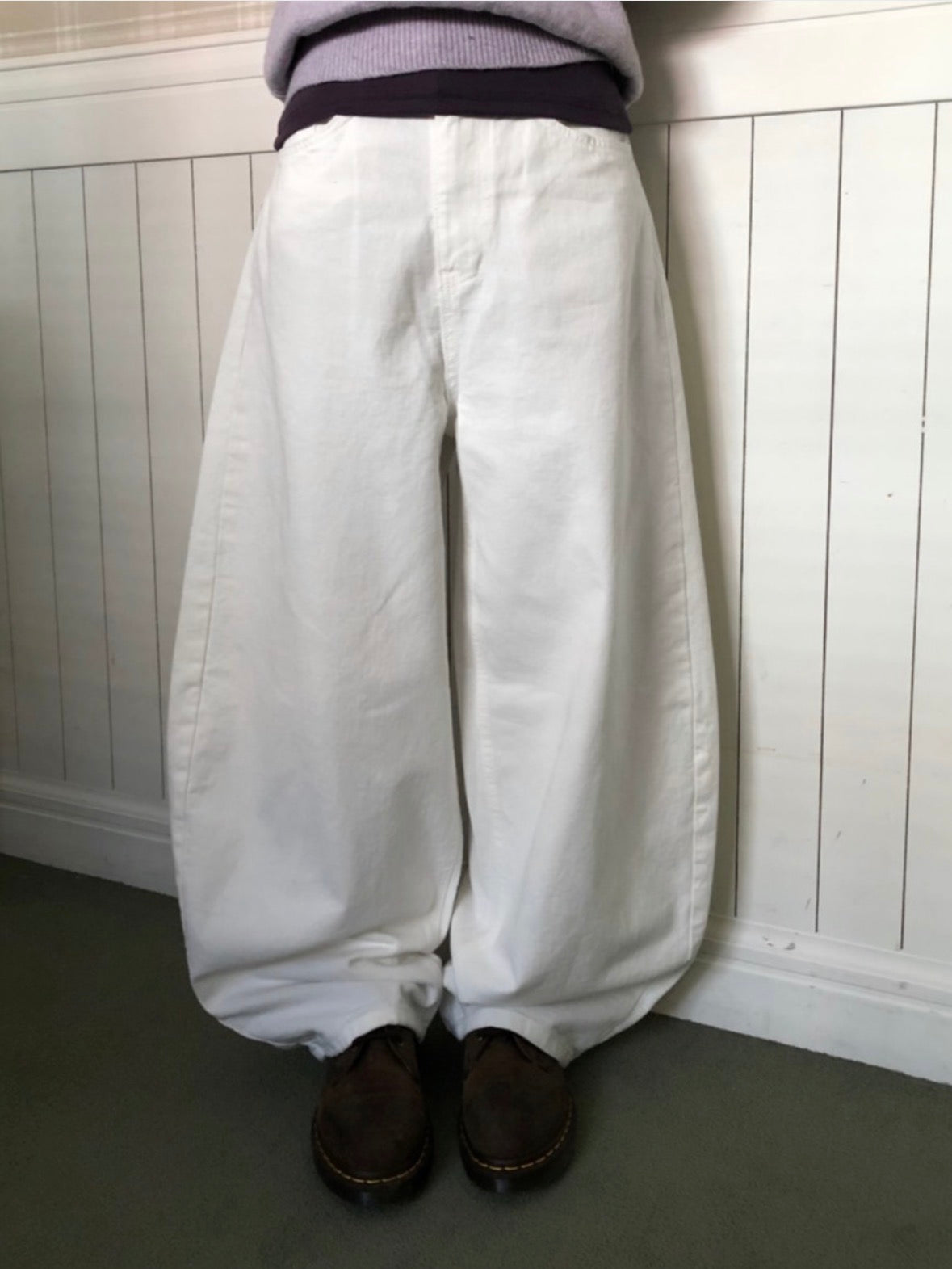 Check-Pocket Scimitar Pants