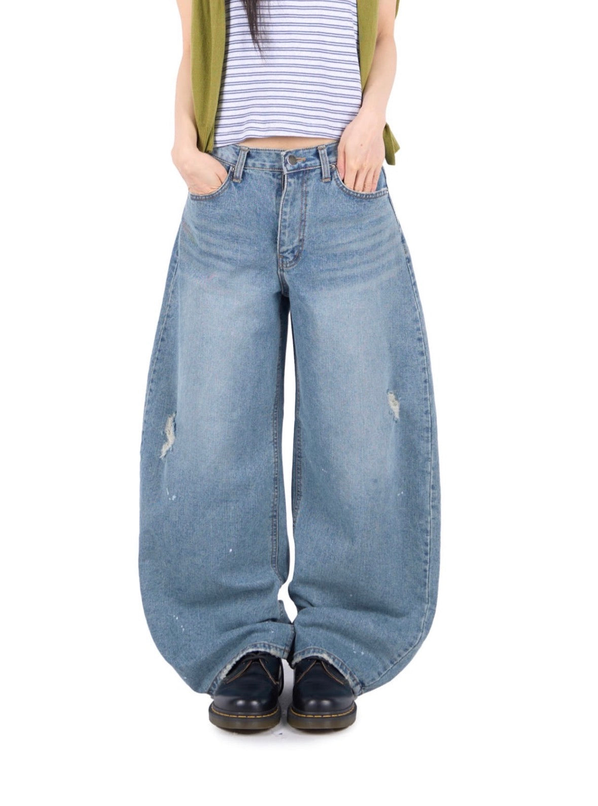 Crackle Scimitar Jeans