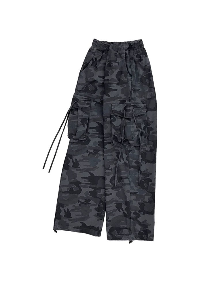 UNISEX 迷彩工裝褲