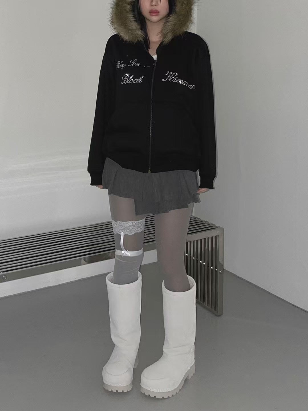 毛毛帽JACKET