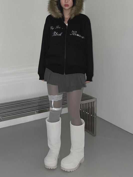 毛毛帽JACKET