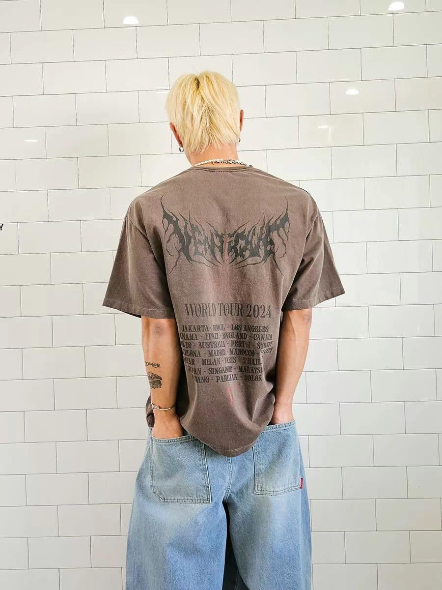 寬鬆火焰印花TEE