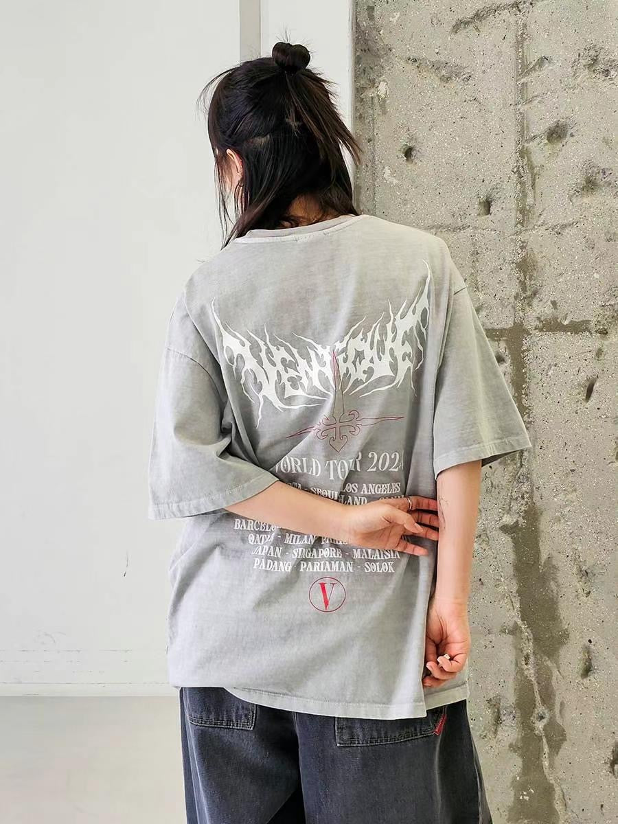寬鬆火焰印花TEE