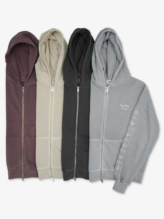 Symbol zip-up jacket