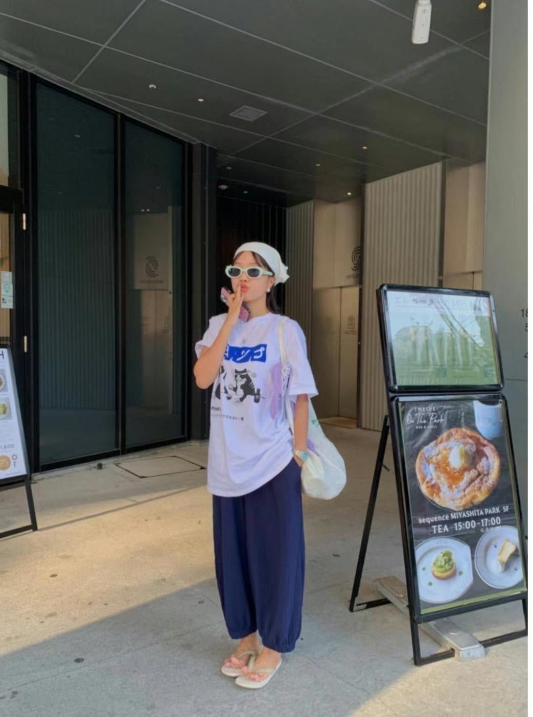 貓咪寬鬆短袖T恤